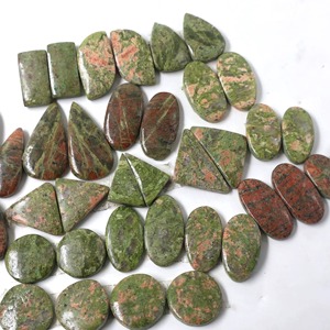 Jaspe Unakita Natural, Gemas Sueltas Calibradas, Precio al por Mayor, Precio de Fábrica, Pedidos al por Mayor, Lote de Cristales de Jaspe Oceánico - Product Image 4