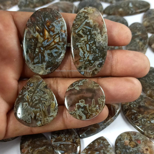 High Quality Stick Agate Natural Stone Cabochons Hand Polished Gemstone Silver Brass Jewelry Making - Product Image 6