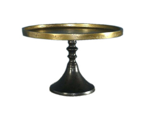 Hammered Round Shaped Metal Aluminium <b>Cake</b> Stand 2 <b>Tier</b> Decorative Luxury Tabletop <b>Cake</b> Serving Stand - Product Image 4