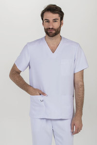 Men's V Neck Medical <b>Scrub</b> Set Hospital Uniform ODM 4 Way Stretch Breathable Washable Wrinkle Resistant Nursing - Product Image 4