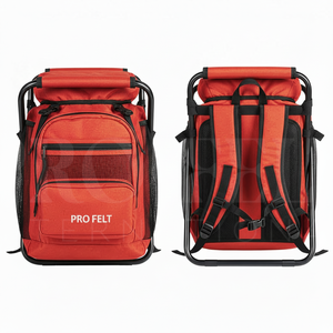New Latest Style Portable Folding Backpack Solid Plain Color Chair with Adjustable Shoulder Straps Outdoor Travel Seat Bag <b>Packs</b> - Product Image 5