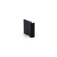 Clip adhésif pour câbles Essentra, pince de fixation pour câbles, organisateur de fils, noir, UL94 V0 PVC HUC, clip demi-U avec base adhésive