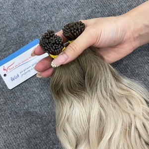Extensiones de cabello humano vietnamita con punta de queratina premium, ondulado natural, listas para enviar a precio de fábrica al por mayor. - Product Image 4