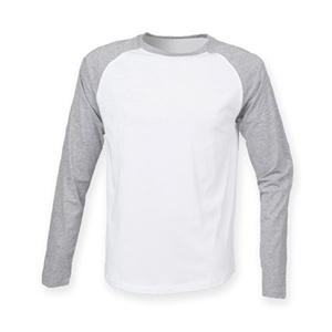 Camiseta de manga larga unisex, informal, de algodón, raglán, original, deportiva, esencial - Product Image 1