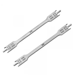 Meilleur jaugeur orthodontique dentaire manuel en acier inoxydable, instrument de mesure de la hauteur du bracket rouge, meilleur ensemble pour usage dentaire - Product Image 3