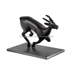 Superbe Vente Renne Objet Pour Décoration Style Vintage Animal Sculpture Solide Cerf Objet & Statue Pour Noël - Product Image 1
