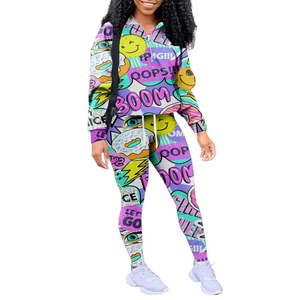 Nuevo Diseño de Ropa Deportiva para Mujer, Conjuntos Deportivos de Manga Larga con Diseño Personalizado, Sublimación, en Venta con Servicio OEM - Product Image 1
