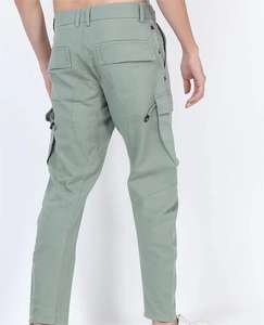 Pantalones Cargo Casuales para Mujer, para Exteriores, con Múltiples Bolsillos, Transpirables, Cómodos, de Mezcla de Algodón, Estilo Urbano - Product Image 3