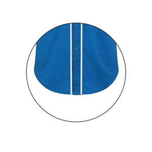 Uniforme de baseball personnalisé pour homme, maillot bleu, pantalon rayé blanc, tissu respirant, manches courtes, toutes saisons, vêtements de sport pour adultes - Product Image 2