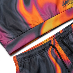 Ensemble survêtement imperméable coupe-vent avec short |   Ensemble short et sweat à capuche léger en nylon personnalisé pour l'été - Product Image 6