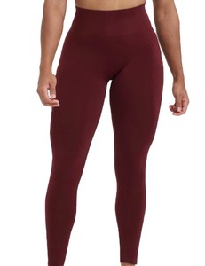 Leggings Deportivos de Punto para Mujer, Color Sólido, Transpirables, Cintura Media, con Logotipo, Fabricación Profesional 2026, MOQ Bajo - Product Image 4