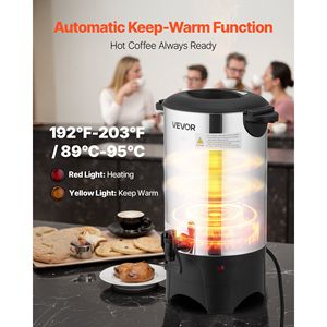 Distributore di Caffè Commerciale da 40 Tazze (6 L) con Rubinetto Anti-Goccia, Preparazione Rapida, Macchina per Caffè Commerciale in Acciaio Inossidabile - Product Image 4