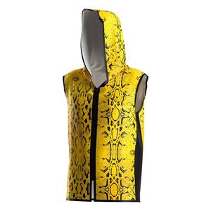 Custom Design Logo <b>Mens</b> Boxing Training Sleeveless <b>Hoodie</b> Quick Dry <b>Zip</b>-<b>up</b> Top for Gym Intense Workouts Streetwear - Product Image 1