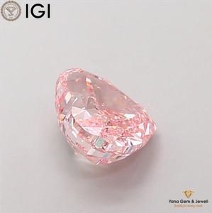 Fancy Vivid <b>Pink</b> Color VS1 Clarity 2.00 Carat With IGI Certified CVD Lab Grown Diamond <b>HEART</b> Cut for Luxury Jewelry <b>Ring</b> - Product Image 5