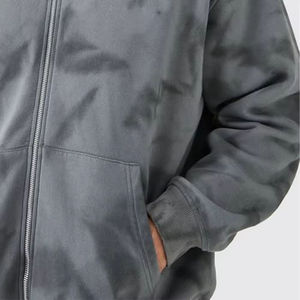 Winter Collection Men's Hooded Casual Lightweight Cotton Acid Wash Custom <b>Tech</b> Fleece Four-Way Stretch Tracksuit Breathable - Product Image 5