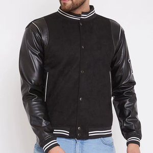 แจ็คเก็ต Letterman คุณภาพสูง ลดราคาพิเศษ ขายส่ง ราคาถูก ปรับแต่งได้เต็มที่ แจ็คเก็ตฤดูหนาว ปักโลโก้ตามสั่ง - Product Image 1