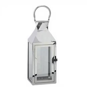 Handmade Factory Selling Metal & Glass <b>Lantern</b> LargeSize With Shiny <b>Silver</b> Finish Candle <b>Lantern</b> for Outdoor & Home Decor - Product Image 1