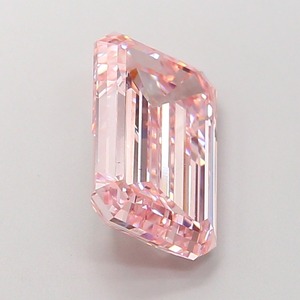 Diamant rose intense fantaisie taille émeraude de 5,01 carats, CVD, clarté VS2, polissage excellent, pierre cultivée en laboratoire, pour bijoux sur mesure - Product Image 2