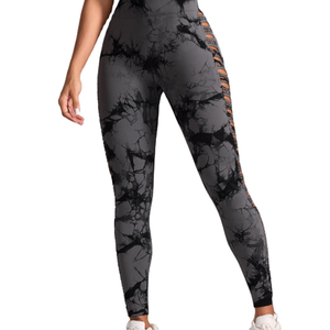 Leggings de yoga taille haute en coton pour femmes, imprimés, avec logo personnalisé, doux, grandes tailles, meilleur prix - Product Image 5