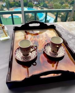 ถาดไม้พิมพ์ลายสวยงาม ทำด้วยมือ พร้อมดีไซน์สวยงาม สำหรับใช้ในครัวและห้องรับประทานอาหาร - Product Image 2