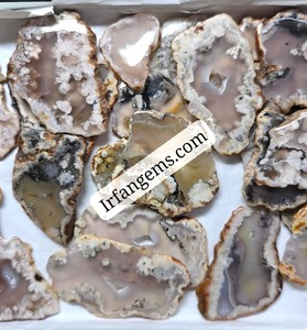 Good quality Flower Agate Slice Cabochon Lot Gemstone Size 20x25mm To 20x40 mm long Approx 10 pieces use for jewelry making gift - Product Image 4