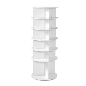 6 Tiers Freestanding Lazy Susan 360 Degrees Rotating <b>Shoe</b> <b>Rack</b> Tower Aluminium Revolving <b>Storage</b> Carousel Display for <b>Shoes</b> - Product Image 5