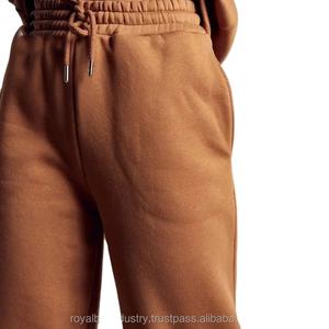 Fabricación OEM al por mayor conjuntos de invierno logotipo personalizado correr sudaderas y pantalones Unisex 100% algodón chándal para niñas - Product Image 2