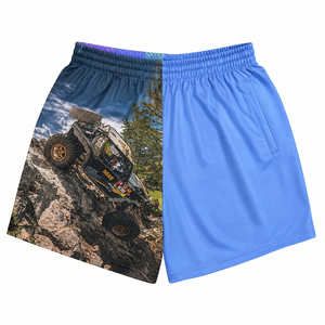 Pantalones Cortos Deportivos Personalizados de Australia, 100% Poliéster, Cómodos, con Estampado Digital, Antibacterianos, Cintura Elástica, para Hombre - Product Image 5