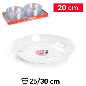 Pots de pépinière transparents de 20 cm, Plato Maceta PS Bottom Flowerpot - Product Image 3