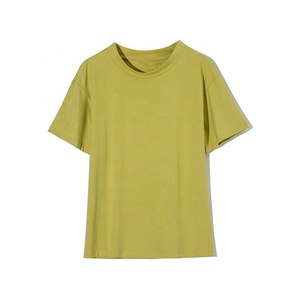 La camiseta más vendida para hombre y mujer, ropa informal holgada a granel de algodón 100% ecológica con estampado de logotipo - Product Image 1