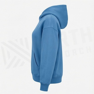 Haut de sport décontracté pour femme, style hiver, en tissu délavé à l'acide, à manches longues, coupe oversize, avec impression couleur personnalisée, tendance - Product Image 3