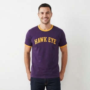 Camiseta Casual de Manga Corta con Cuello Redondo para Hombre Hawk Eye Sports H-178, Corte Regular, Tejido Jersey de Poliéster/Algodón, 220g, Antiarrugas - Product Image 1