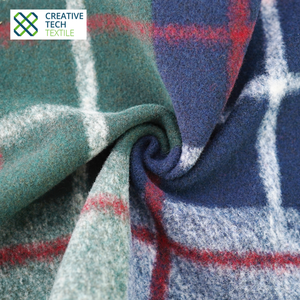 RCO-CK0104 Lana de lana de mar reciclada PET/Poliéster reciclado=20/80 Y/D, forro polar de lana de mar reciclada sostenible para abrigos de tweed de alta gama - Product Image 1