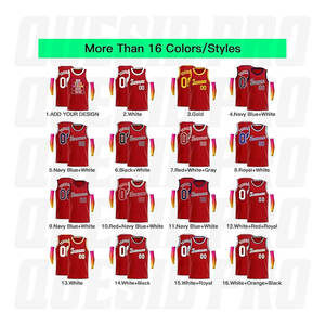 Maillot de basket-ball personnalisé réversible, sublimation intégrale pour toute l'équipe, maillots de basket-ball 100% polyester respirant et anti-transpiration, vêtements de sport - Product Image 2