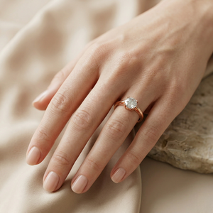 Anillo de Compromiso de Moda con Moissanita, Anillo de Boda de Plata de Ley 925 con Baño de Rodio para Aniversarios y Fiestas - Product Image 4