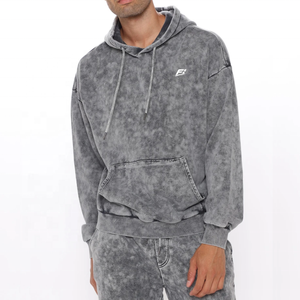 Sudadera con capucha y pantalón de chándal de algodón de alta calidad, felpa francesa, con bolsillo frontal, diseño antipilling, proveedor OEM - Product Image 1