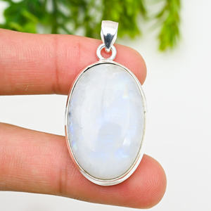 White Rainbow 925 Silver Luxury <b>Statement</b> <b>Necklace</b> 22g - Product Image 1