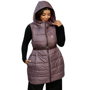 Plus Size Women Puffer Vest Nylon Warm Padding Breathable Sleeveless <b>Down</b> <b>Jacket</b> Custom Logo Casual Front Logo <b>Duck</b> Logo <b>Jacket</b> - Product Image 1