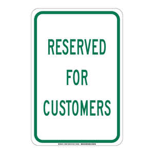 Señalización de Tráfico para Estacionamiento Interior y Exterior, Reservada para Clientes de Brady - Product Image 2