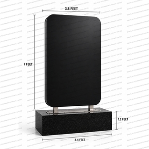 Freestanding Waterproof Rectangle <b>LED</b> Light Box Aluminum Display <b>Sign</b> Board for Retail Showroom Promotional Signage - Product Image 1