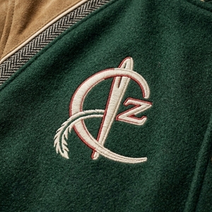 Casual Winter Varsity <b>Canvas</b> <b>Jackets</b> Wholesale Unisex Custom Men's Quick Dry Breathable Eco-Friendly Front Logo Digital Printing - Product Image 5