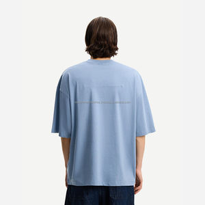 T-shirt vintage surdimensionné à impression numérique personnalisé unisexe 100% coton lourd coupe longue et ample pour hommes - Product Image 3