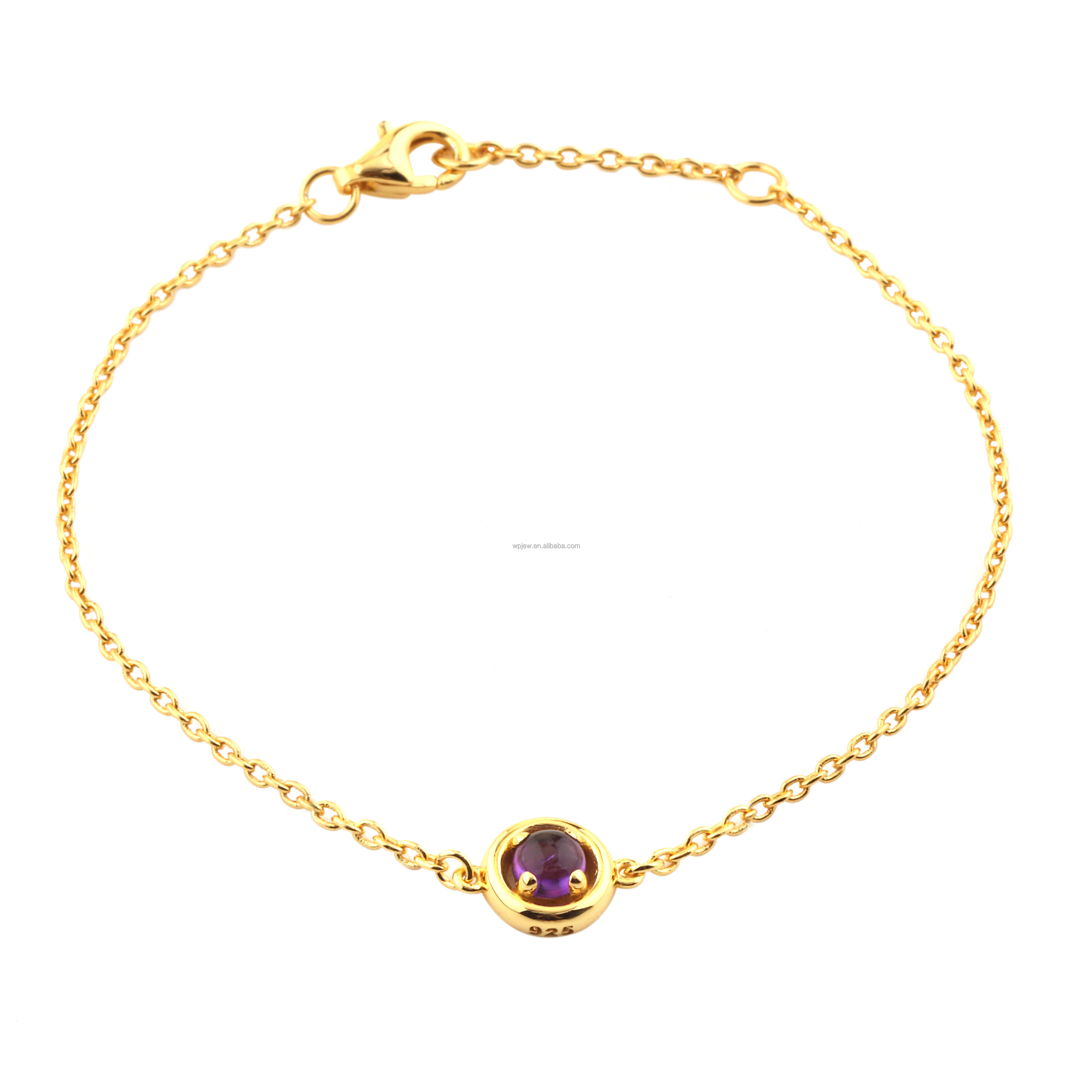 Plaqué Or-Améthyste