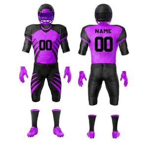 Uniformes de fútbol americano personalizados de alta calidad, el mejor diseño, camiseta transpirable de manga corta de sarga para adultos - Product Image 1