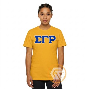 ขายส่ง GREEK TREASURES Sigma Gamma Rho Sorority เสื้อผ้าลำลองสำหรับผู้หญิง ฤดูร้อน เป็นมิตรกับสิ่งแวดล้อม ระบายอากาศได้ดี ป้องกันริ้วรอย ป้องกันรังสียูวี แห้งเร็ว - Product Image 1