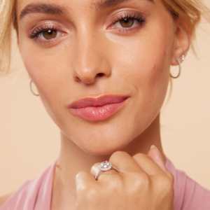 Anillo Zarkan de Plata 925 con Diamantes Americanos Redondos, Oro de 18K, Certificado IGI, Estilo Clásico HipHop - Product Image 4
