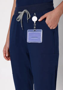 Ensemble de tenues médicales pour femmes avec col mandarin, haut à manches courtes et pantalon en tissu polyester, détection d'aiguilles, usage hospitalier, service OEM - Product Image 5