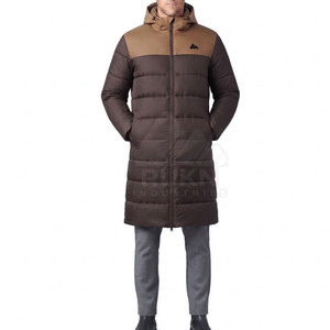 Latest <b>Long</b> <b>Waterproof</b> Hooded Bench <b>Coat</b> Men's <b>Winter</b> Jacket Lightweight Fabric Casual Daily Wear - Product Image 1