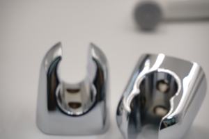 Support de pommeau de douche en ABS chromé avec fixation murale, sortie d'eau unique, design moderne, kits de douche à fixation murale - Product Image 4