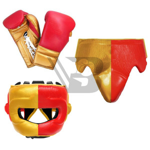 Ensemble de boxe MMA en cuir personnalisable, avec lacets, protège-poignets, pour arts martiaux, entraînement physique, évacuation de l'humidité, haute qualité, unisexe - Product Image 5